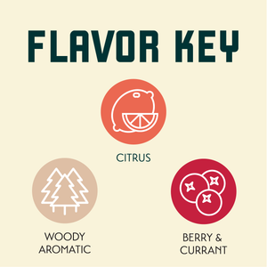 Pacific Gem Hop Flavor Key